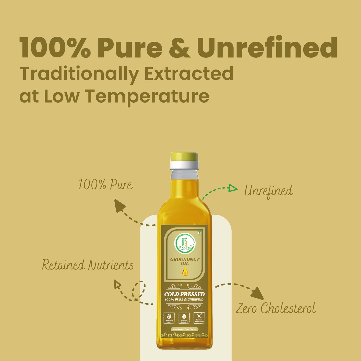 Groundnut Cold Pressed Oil – Earthy, Aromatic, Authentic!