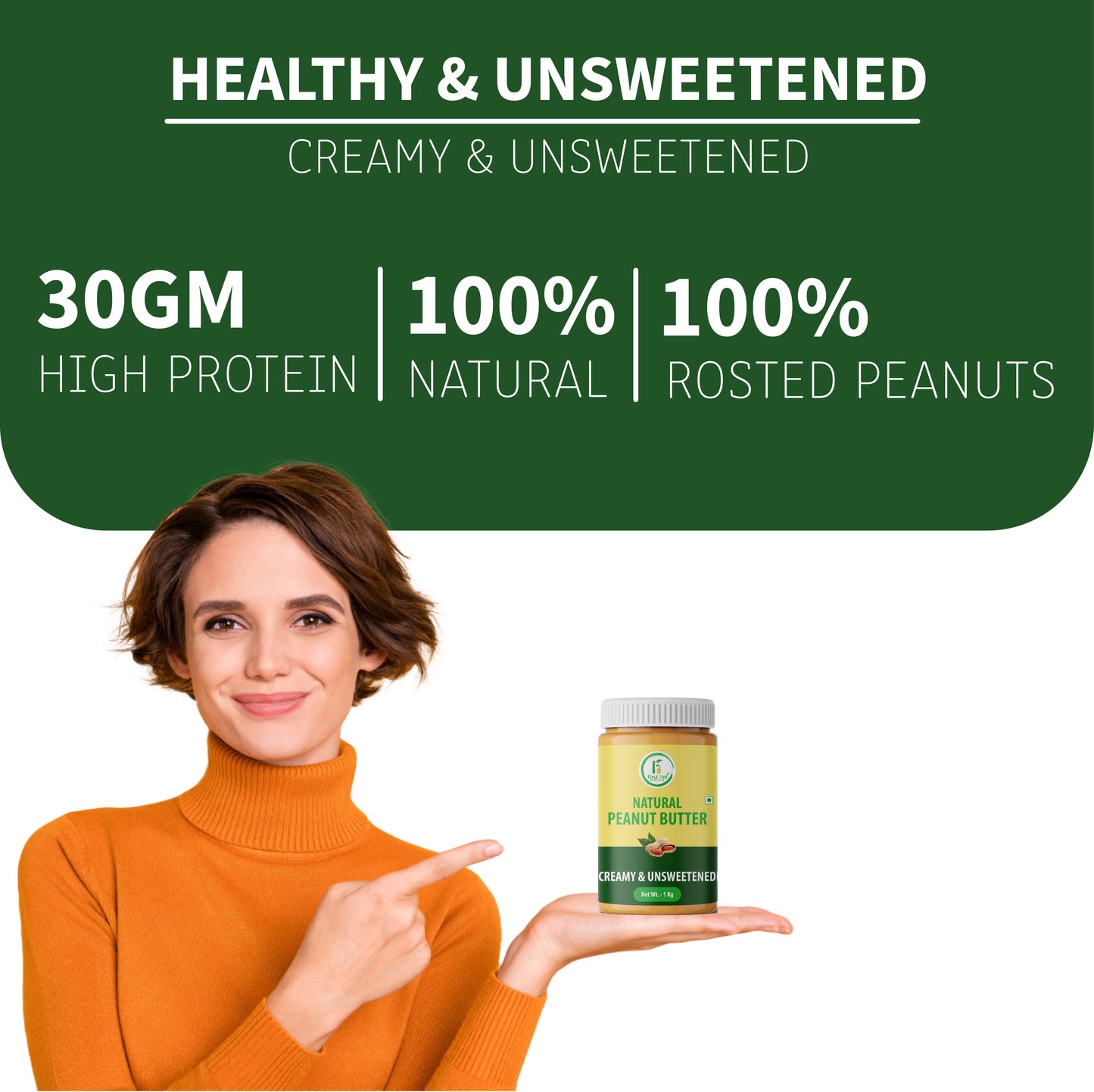 Natural Creamy Peanut Butter – Smooth Fuel for Your Day!