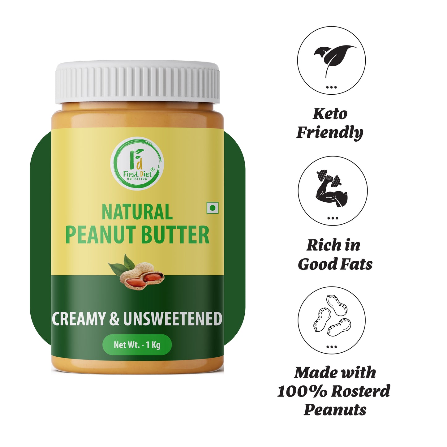 Natural Creamy Peanut Butter – Smooth Fuel for Your Day!